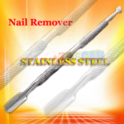 2-Ways Nail Pusher Manicure Pedicure Implement Cleaner